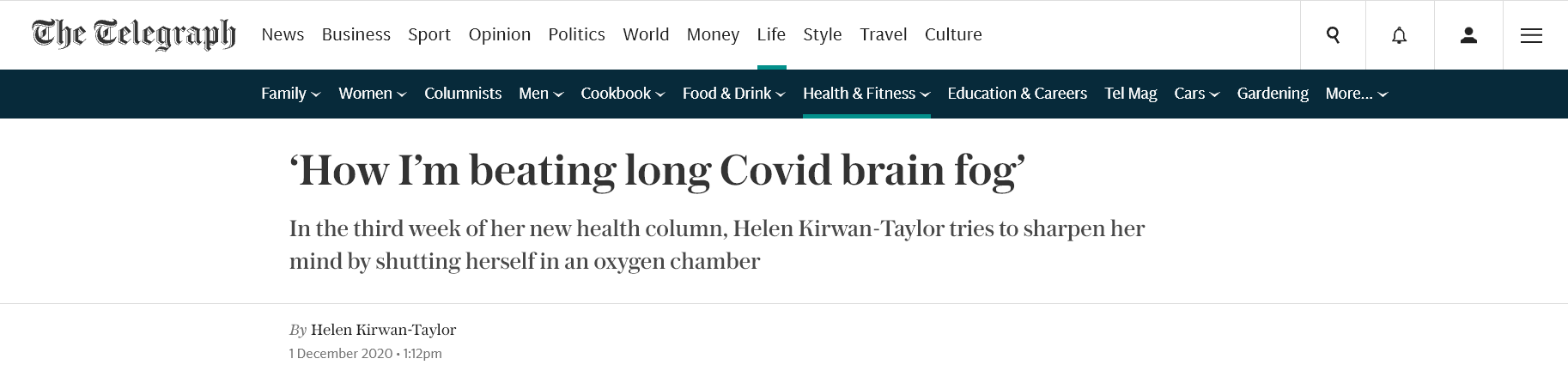 covid brain fog header news