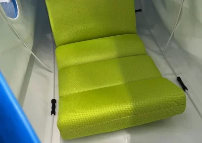 Seated hyperbaric chamber inside view